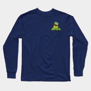 Kermit The Frog in Pocket Long Sleeve T-Shirt